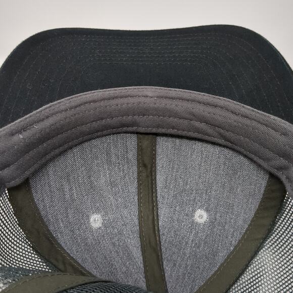 Port Authority Snapback Mesh Back Trucker Hat Gray One Size Colorblock - Picture 8 of 10